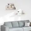 Image de vidaXL Étagères flottantes 2 pcs chêne et blanc 80x23,5x3,8 cm MDF