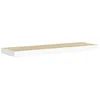 Image de vidaXL Etagère Flottante Murale Etagère Suspendue Support Mural Etagère de Salon Salle de Séjour Maison Intérieur Chêne et Blanc 90x23,5x3,8 cm MDF