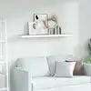 Image de vidaXL Étagère flottante murale Chêne et blanc 90x23,5x3,8 cm MDF