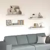 Image de vidaXL Étagères flottantes 4 pcs Chêne et blanc 90x23,5x3,8 cm MDF