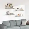 Image de vidaXL Étagères murales flottantes 4 pcs gris béton 80x23,5x3,8 cm MDF