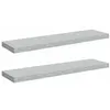 Image de vidaXL 2X Etagères Murales Flottantes Etagères Suspendues Supports Muraux Salon Salle de Séjour Maison Intérieur Gris Béton 90x23,5x3,8cm MDF