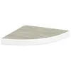 Image de Étagère d angle murale Chêne et blanc 35x35x3,8 cm MDF