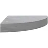 Image de Étagère d angle murale Gris béton 35x35x3,8 cm MDF