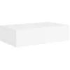 Image de Étagères à tiroirs murales 2 pcs Blanc 40x23,5x10 cm MDF