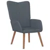 Image de Chaise de relaxation Gris foncé Velours