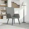 Image de vidaXL Chaise de relaxation Gris clair Velours