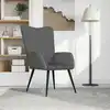 Image de vidaXL Chaise de relaxation Gris foncé Velours