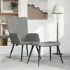 Image de vidaXL Chaise de relaxation avec repose-pied Gris clair Velours