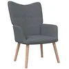 Image de vidaXL Poltrona Relax Grigio Scuro in Tessuto