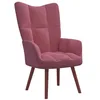 Image de Chaise de relaxation Rose Velours