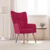 Image de vidaXL Chaise de relaxation Rouge bordeaux Velours