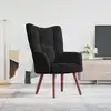 Image de vidaXL Chaise de relaxation Noir Velours