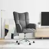 Image de vidaXL Chaise de relaxation Gris foncé Velours