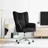 Image de vidaXL Chaise de relaxation Noir Velours