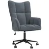 Image de Chaise de relaxation Gris foncé Velours