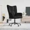 Image de vidaXL Chaise de relaxation Noir Velours