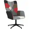 Image de vidaXL Chaise de relaxation Patchwork Tissu