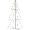 Image de Arbre De Noël Cône 240 Led D'intérieur/D'extérieur 118X180 Cm Blanc chaud 220 x 120 cm