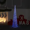 Image de Cône lumineux décoratif à LED Acrylique Bleu 120 cm