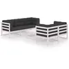 Image de vidaXL Salon de jardin 6 pcs avec coussins Bois de pin massif