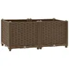 Image de vidaXL Lit Surélevé Jardinière Lit de Plantation Pot de Plantes Bac à Fleurs Jardin Balcon Terrasse Extérieur 80x40x38 cm Polypropylène