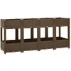 Image de vidaXL Lit Surélevé Jardinière Lit de Plantation Pot de Plantes Bac à Fleurs Jardin Balcon Terrasse Extérieur 160x40x71 cm Polypropylène