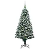 Image de vidaXL Arbre de Noël Artificiel avec LED/Boules Pommes de Pin, Sapin de Noël avec LED, Décoration de Vacances, Ornement de Fête Intérieur Extérieur, 240cm
