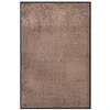Image de vidaXL Paillasson Tapis de Sol Tapis de Couloir Décoratif Tapis de Porte d'Entrée Bienvenue Antidérapant Maison Intérieur Marron 80x120 cm