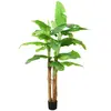 Image de vidaXL Bananier artificiel avec pot 300 cm Vert