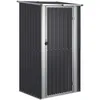 Image de vidaXL Abri de Jardin Anthracite 118,5x97x209,5 cm Acier galvanisé