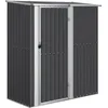 Image de vidaXL Abri de Jardin Hangar de Stockage Abri de Rangement Remise à Outils d'Extérieur Anthracite 180,5x97x209,5cm Acier Galvanisé