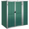 Image de vidaXL Abri à Outils de Jardin Vert 161x89x161 cm Acier galvanisé