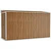Image de vidaXL Tuinschuur wandmontage 118x288x178 cm staal bruin