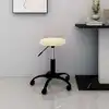 Image de vidaXL Chaise de bureau pivotante crème velours