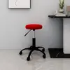 Image de vidaXL Chaise pivotante de bureau Rouge bordeaux Velours