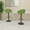 Image de vidaXL Tabourets de bar lot de 2 vert clair velours