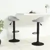 Image de vidaXL Tabourets de bar lot de 2 gris clair velours