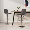 Image de vidaXL Tabourets de bar lot de 2 taupe tissu