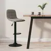 Image de vidaXL Tabouret de bar Gris clair Velours