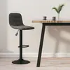 Image de vidaXL Tabouret de bar Gris foncé Velours