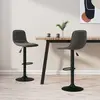 Image de vidaXL Tabourets de bar lot de 2 gris foncé velours