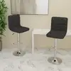 Image de vidaXL Tabourets de bar lot de 2 noir tissu