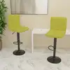 Image de vidaXL Tabourets de bar lot de 2 vert tissu