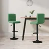 Image de vidaXL Tabourets de bar lot de 2 vert foncé velours