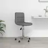 Image de vidaXL Chaise pivotante de bureau Gris clair Tissu