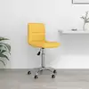 Image de vidaXL Chaise pivotante de bureau Jaune moutarde Tissu