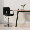 Image de vidaXL Tabouret de bar Noir Tissu