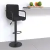 Image de vidaXL Tabouret de bar Noir Velours