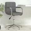 Image de vidaXL Chaise pivotante de bureau Gris foncé Tissu
